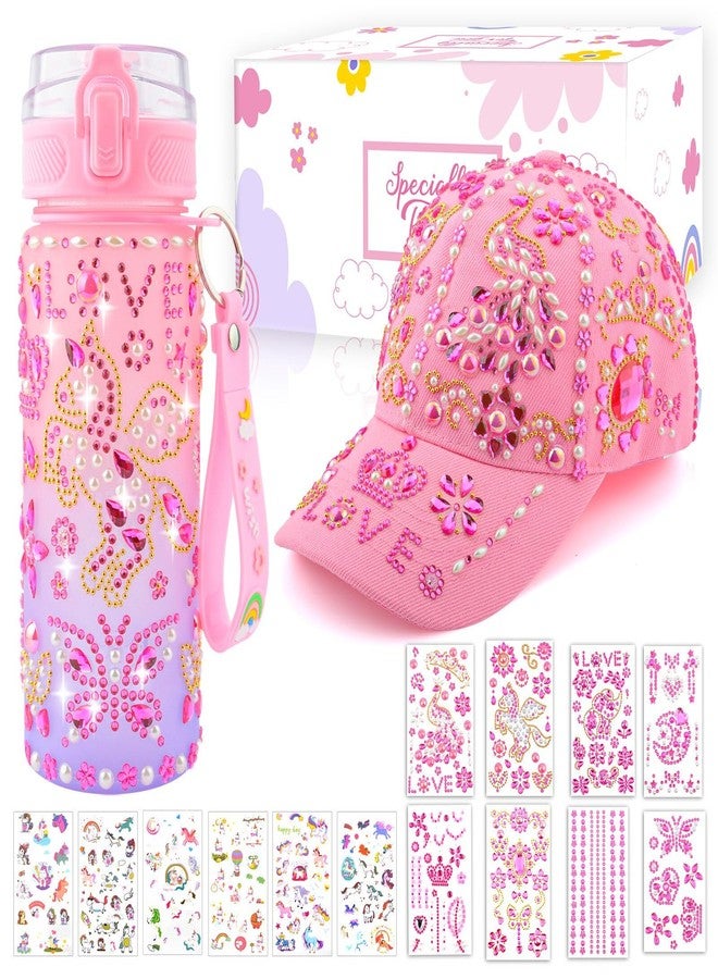 Coosilion Gifts for Girls 4 5 6 7 8 9 10 11 Year Old, Decorate Your Own Water Bottle Baseball Cap with Cute Unicorn Stickers, Fun Arts and Crafts for Kids Ages 4-6-8-10, Toys Valentines Day Gifts for Birthday - Image 1